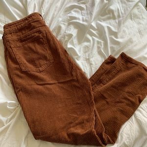 Brown corduroy PacSun mom jeans